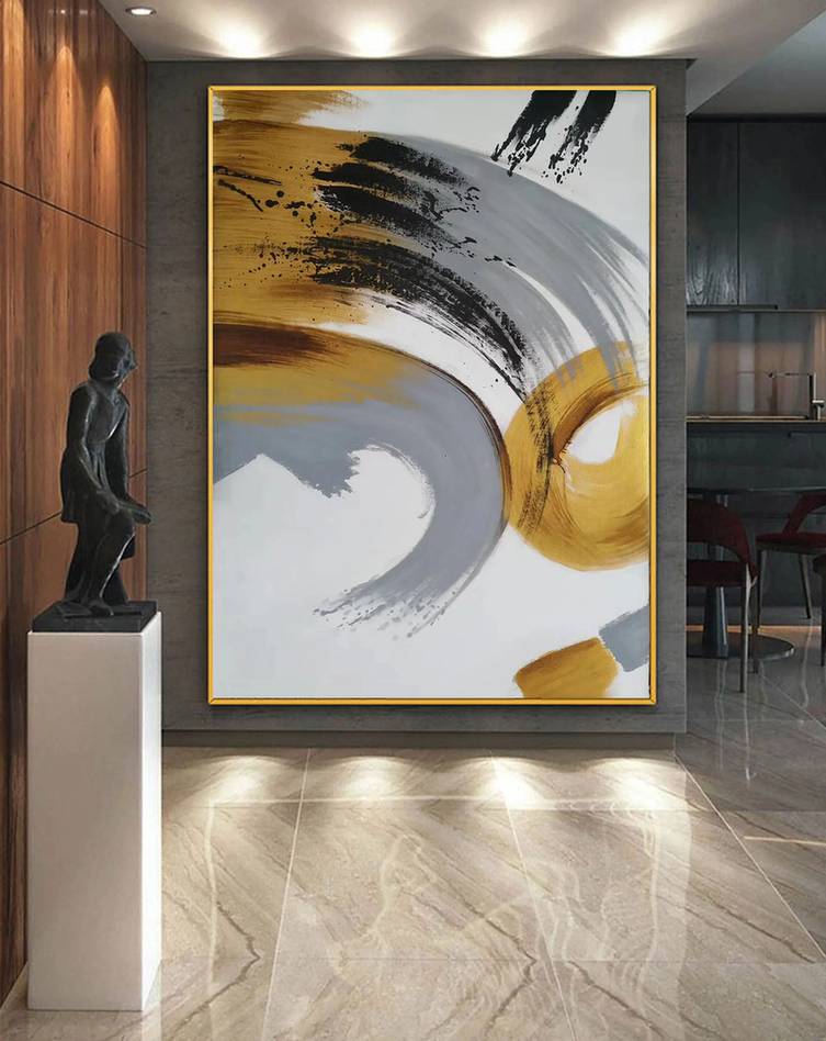 You Black Dining Modern Abstract Canvas Artwork GJ7UE wall art